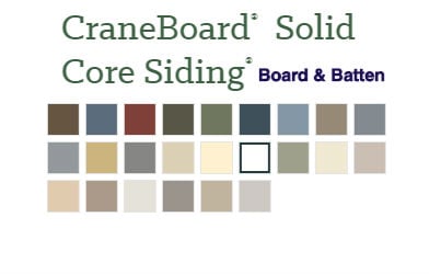 CraneBoard Solid Core Vinyl Siding Colors